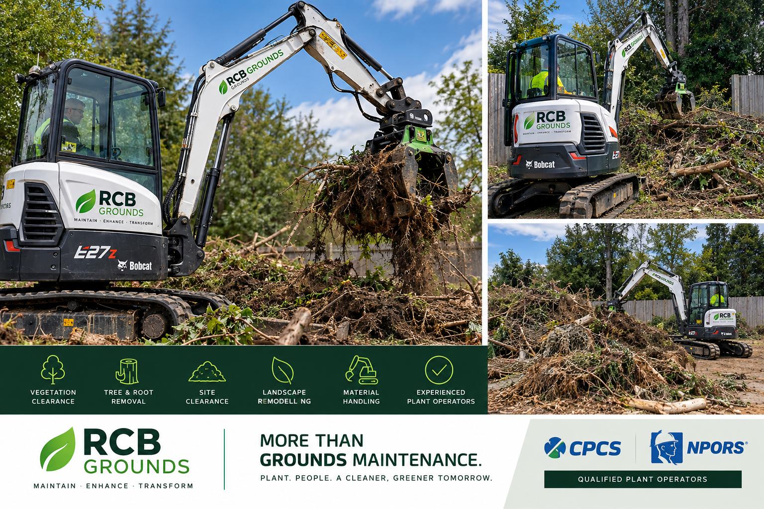 RCB Grounds plant and vegetation clearance capability